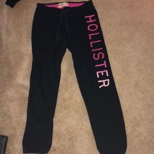 Dark blue and pink sweatpants/joggers